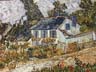 Reproductions and Copies of masterpieces oil on canvas Vincent Van Gogh revisited by Ida Parigi’s paintings: Houses in Auvers