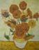 Reproductions and Copies of masterpieces oil on canvas Vincent Van Gogh revisited by Ida Parigi’s paintings: Still Life: Vase with Fifteen Sunflowers